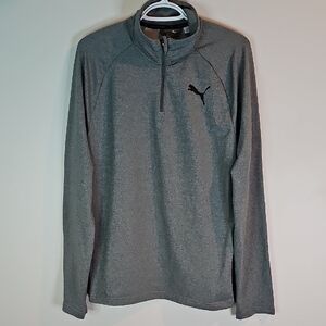 Puma Medium Charcoal Gray Athletic Pullover